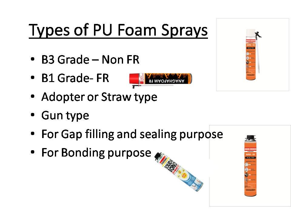 types of foam sealant