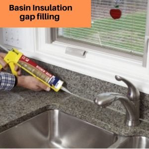 basin insulation and kitchen sealant